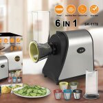 Coupe - l�gumes �lectrique 6 en 1 - 5 lames - r�pe �lectrique - 1000w - tranches fines tranches �paissesr�page ...