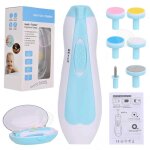 Coupe - ongles lectrique 6 en 1 lime  ongles lectrique avec lumire led et 6 ttes de meulage remplaables ...