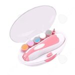 Coupe - ongles lectrique 6 en 1 lime  ongles lectrique avec lumire led et 6 ttes de meulage remplaables ...