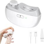 Coupe ongle �lectrique avec lumi�re led et polisseur 2 - en - 1 autonome portable 2 vitesses rechargeable ...