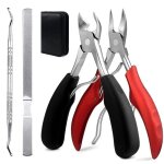 Coupe ongle professionnel - sets de pdicure - ciseaux  ongles pieds - ongles pais - blanc