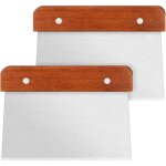 Coupe - pte boulangerie 2pcs spatule  ptisserie poigne en bois ustensiles de cuisine pics en acier ...