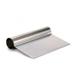 Coupe pte cuisine - wadiga - inox - 10x12cm - pour pte  pain, pizza, tarte, ptisserie