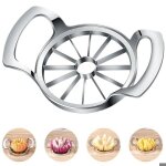 Coupe pomme acier inoxydable - trancheuse de pomme - avec 12 lames - coupe - fruits 10 cm - pour les ...