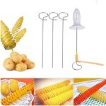 Coupe - pommes de terre en spirale en acier inoxydable coupe - pommes de terre l�gumes fruits chips 24 ...