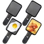 Coupelle raclette poêlon raclette grill revêtement antiadhésif4 plats18x8x1. 5cmnoir (4 per set) 26 Coupelle raclette poêlon raclette grill revêtement antiadhésif4 plats18x8x1. 5cmnoir (4 per set) 26
