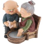 Couple de personnes �g�es figurine d�corative r�sine sculpture de statue de grands - parents damour pour ...
