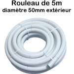 Couronne rouleau 5m tuyau piscine pvc pression souple semi - rigide  coller diamtre  50mm extrieur ...
