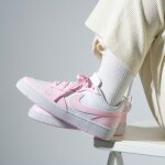 Chaussures - nike - court borough low recraft - rose - blanc - multisport Chaussures - nike - court borough low recraft - rose - blanc - multisport