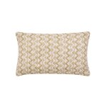 Coussin d�co 30x50 cm loum�o naturel - coton / polyester d�houssable zipp� oeko?tex