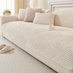 Coussin de canap� antid�rapant - ulisem - 90x160 cm - beige - m�lange coton - lin - antid�rapant - �pais ...