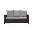 Coussins de canap� meubles de jardin en r�sine tress�e gris coussins balan�oire 150x50x50 coussin de ...