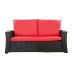 Coussins de canap� meubles de jardin en r�sine tress�e rouge coussins balan�oire 130x60x50cm coussin ...