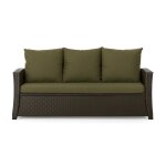Coussins de canap� meubles de jardin en r�sine tress�e vert coussins ext�rieur 160x50x50cm coussin de ...