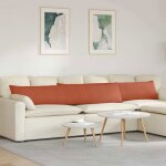 Coussins de canap� - vidaxl - 200 x 40 cm - velours c�tel� - rectangulaire - housses amovibles