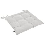 Coussin de chaise 38 x 38 cm capitonnée en coton blanc - dolores meubletmoi Coussin de chaise 38 x 38 cm capitonnée en coton blanc - dolores meubletmoi