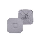 Coussin de chaise - 40x40cm - gris chin� - 4 rabats - oeko - tex�