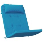 Coussin de chaise adirondack - vidaxl - lot de 2 - bleu clair - tissu oxford - 126x58x45 cm - imperm�able ...