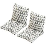 Coussin de chaise avec dossier 40x40cm coussin de siège lot de 2 doux et respirant pour chaises de cuisine ... Coussin de chaise avec dossier 40x40cm coussin de siège lot de 2 doux et respirant pour chaises de cuisine ...