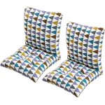 Coussin de chaise avec dossier 40x40cm coussin de siège lot de 2 doux et respirant pour chaises de cuisine ... Coussin de chaise avec dossier 40x40cm coussin de siège lot de 2 doux et respirant pour chaises de cuisine ...
