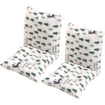 Coussin de chaise avec dossier 40x40cm coussin de siège lot de 2 doux et respirant pour chaises de cuisine ... Coussin de chaise avec dossier 40x40cm coussin de siège lot de 2 doux et respirant pour chaises de cuisine ...