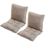 Coussin de chaise avec dossier 40x40cm coussin de si�ge lot de 2 doux et respirant pour chaises de cuisine ...