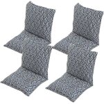 Coussin de chaise avec dossier 40x40cm coussin de siège lot de 4 doux et respirant pour chaises de cuisine ... Coussin de chaise avec dossier 40x40cm coussin de siège lot de 4 doux et respirant pour chaises de cuisine ...