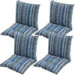 Coussin de chaise avec dossier 40x40cm coussin de sige lot de 4 doux et respirant pour chaises de cuisine ...