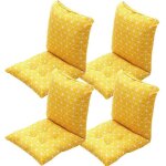 Coussin de chaise avec dossier 40x40cm coussin de si�ge lot de 4 doux et respirant pour chaises de cuisine ...