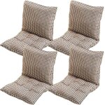 Coussin de chaise avec dossier 40x40cm coussin de siège lot de 4 doux et respirant pour chaises de cuisine ... Coussin de chaise avec dossier 40x40cm coussin de siège lot de 4 doux et respirant pour chaises de cuisine ...