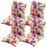 Coussin de chaise avec dossier 40x40cm coussin de si�ge lot de 4 doux et respirant pour chaises de cuisine ...