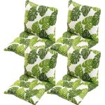 Coussin de chaise avec dossier 40x40cm coussin de si�ge lot de 4 doux et respirant pour chaises de cuisine ...