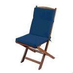 Coussin de chaise ext�rieur assise et dossier minorque bleu 40x90 cm