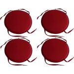 Coussins de chaise extrieure intrieure ensemble de 4 coussin de sige coussins de chaise ronde avec ...