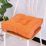 Coussin de chaise de jardin �pais 10 cm en coton doux 40 x 40 cm pour bureau salle � manger maison (40 ...