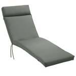 Coussins de chaise longue coussin bain de soleil - outsunny - �pais confortable et rembourr� - 2 attaches ...