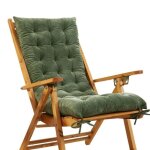 Coussin de chaise longue de jardin vert coussin de transat 48 * 120cm coussin de bain de soleil antid�rapant ...