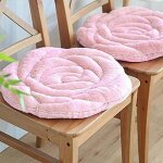 Coussin de chaise rond doux rose coussin de sige coussin de sige de mode coussins de chaise coussins ...