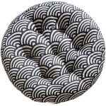 Coussin de chaise rond - handeiu - 40x40 cm - multicolore - confortable - lavable