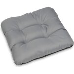 Coussin pour chaise si�ge banc de jardin canap� - - lot de 6 x 45x45 cm - imperm�able - gris