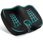 Coussin de coccyx en mousse à mémoire antidérapant réglable pour siège de voiture chaise de bureau ou ... Coussin de coccyx en mousse à mémoire antidérapant réglable pour siège de voiture chaise de bureau ou ...
