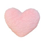 Coussin coeur dcoration de chambre imitation poils de lapin peluche douce pour chambre et salon label ...