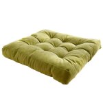 Coussin dassise - okumggyj - 55 x 55 cm - velours c�tel� - coton - confortable pour m�ditation