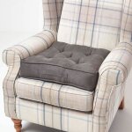 Coussin dassise rehausseur en su�dine gris fonc� 50 x 50 x 10 cm