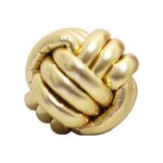 Coussin d�coratif - okumggyj - 20 cm - couleur or et rouge - rond - int�rieur