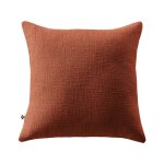Coussin d�houssable 45 x 45 cm ? 100 % coton textur� ? sixtine terracotta