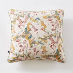 Coussin d�houssable 45 x 45 cm - gaze de coton imprim�e clarence passepoil contrast�