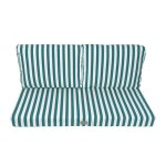 Coussins pour salon de jardin d�houssable 100x50cm rayure vert