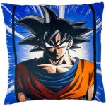 Coussin double face - carr - dragon ball z - goku et vegeta - microfibre - 40 x 40 cm