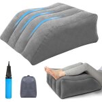 Coussin jambes sur�lev� avec gonfleur am�liore circulation r�duit enflure sommeil optimal .